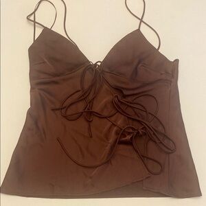 Lioness Deep Brown Crop Top